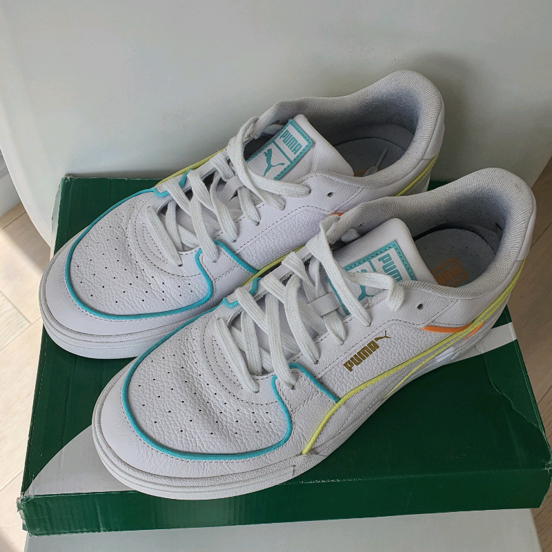 puma ca pro neon pipe trainers